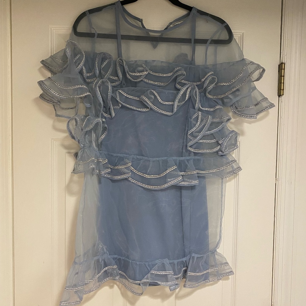Organza Blue Dress